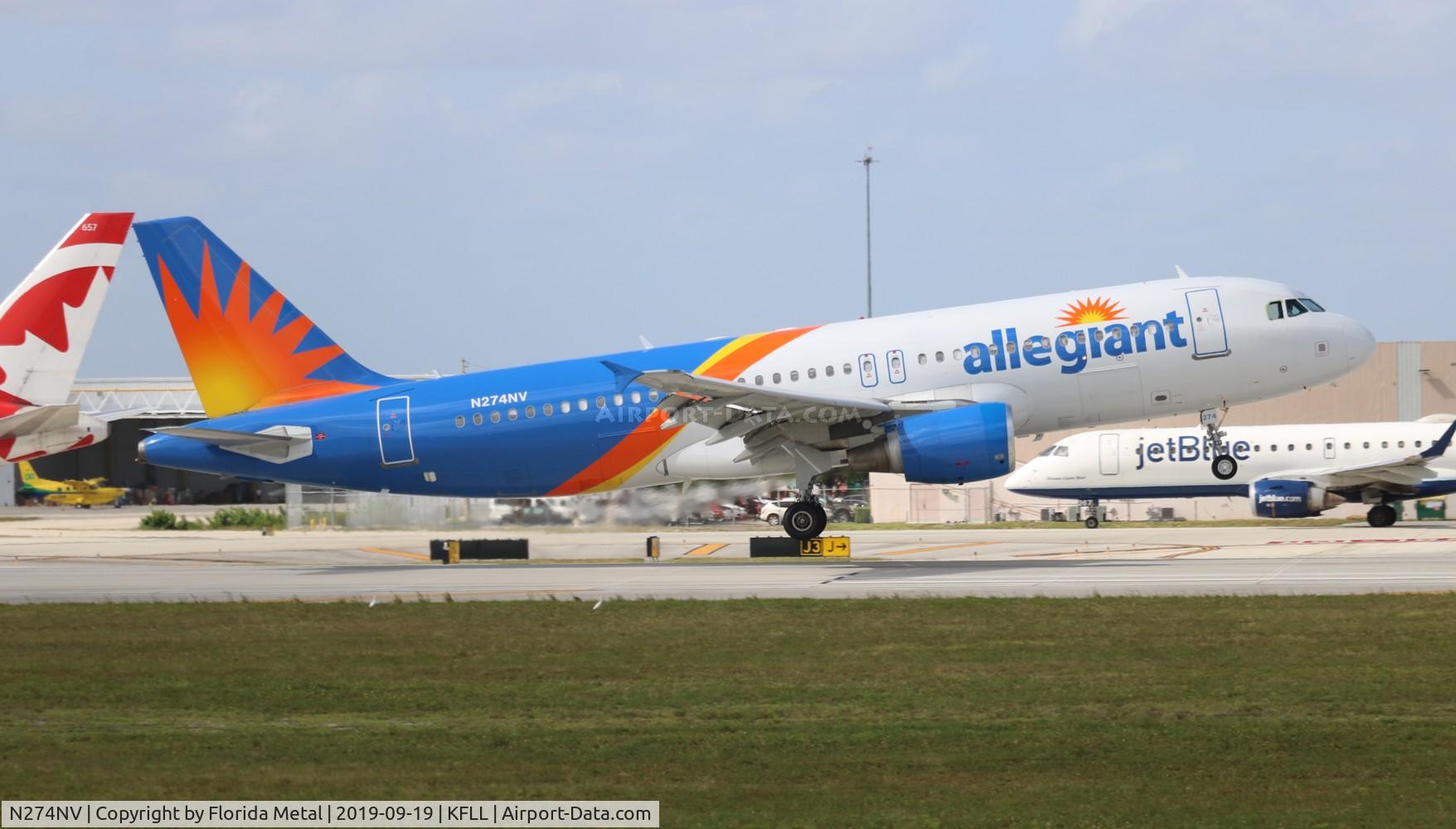 N274NV, 2007 Airbus A320-216 C/N 3079, FLL 2019