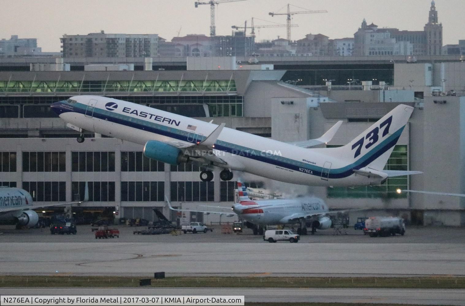 N276EA, 2006 Boeing 737-8AL C/N 35070, MIA 2017
