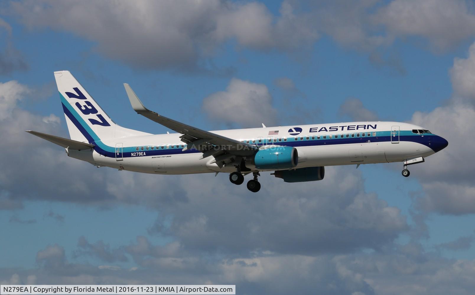 N279EA, 2011 Boeing 737-86J C/N 36881, MIA 2016