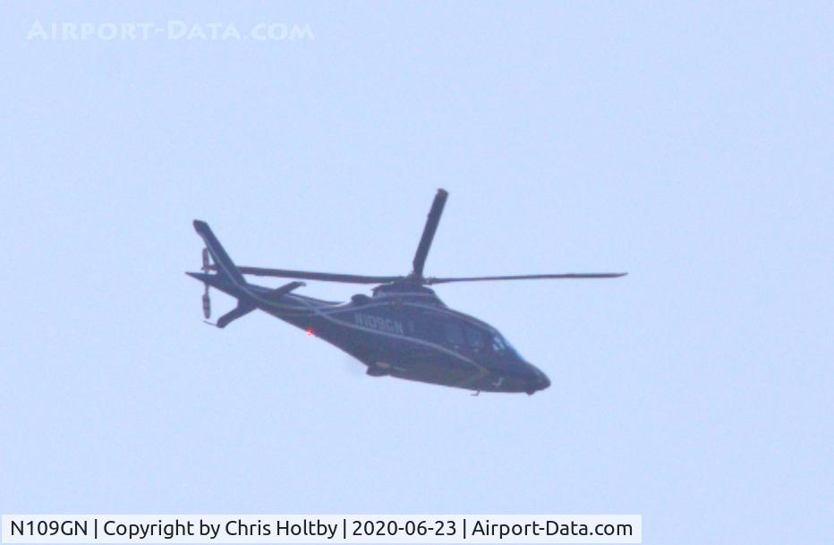 N109GN, 2012 AgustaWestland AW-109SP GrandNew C/N 22259, Over Bromley, Kent