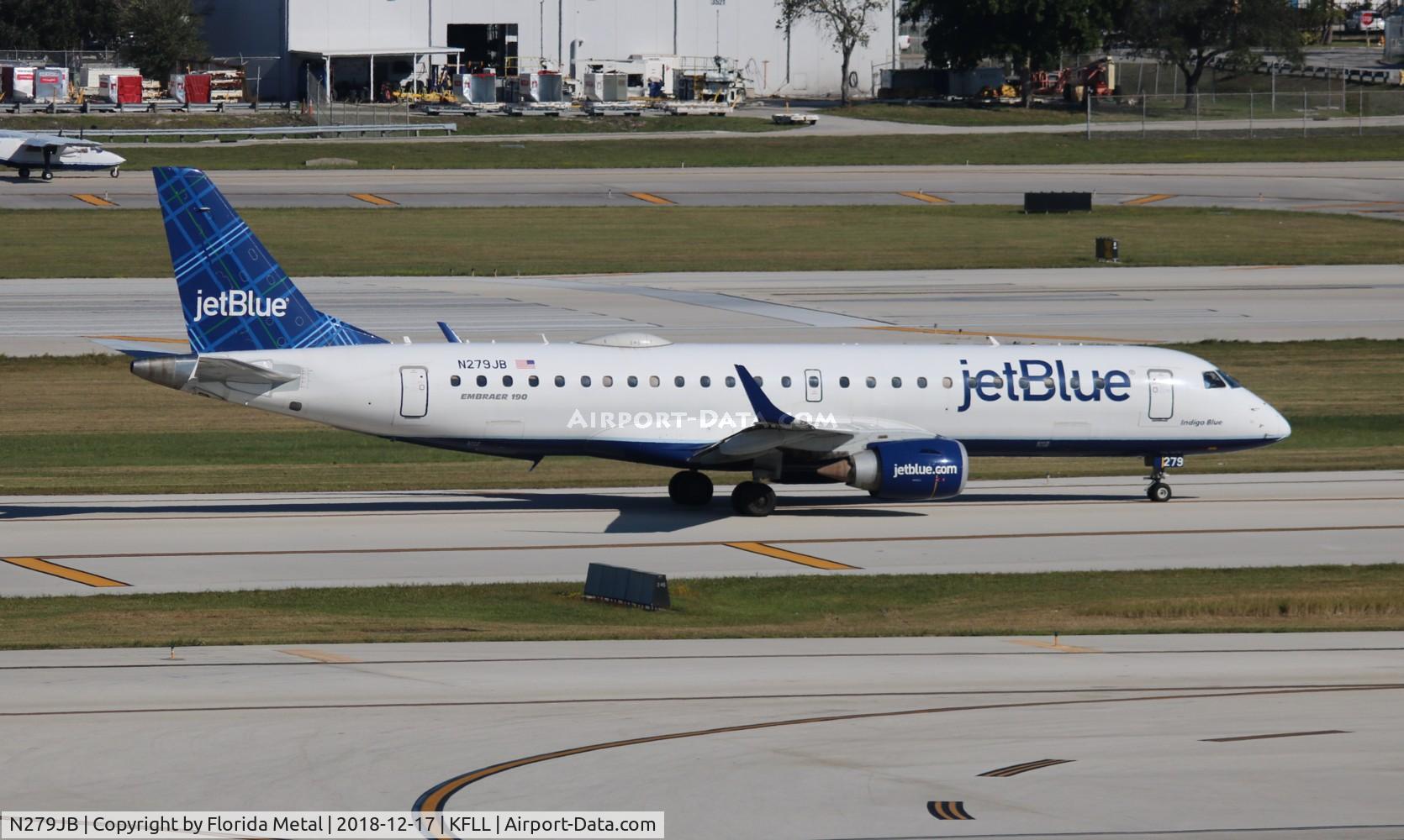 N279JB, 2007 Embraer 190AR (ERJ-190-100IGW) C/N 19000090, FLL 2018