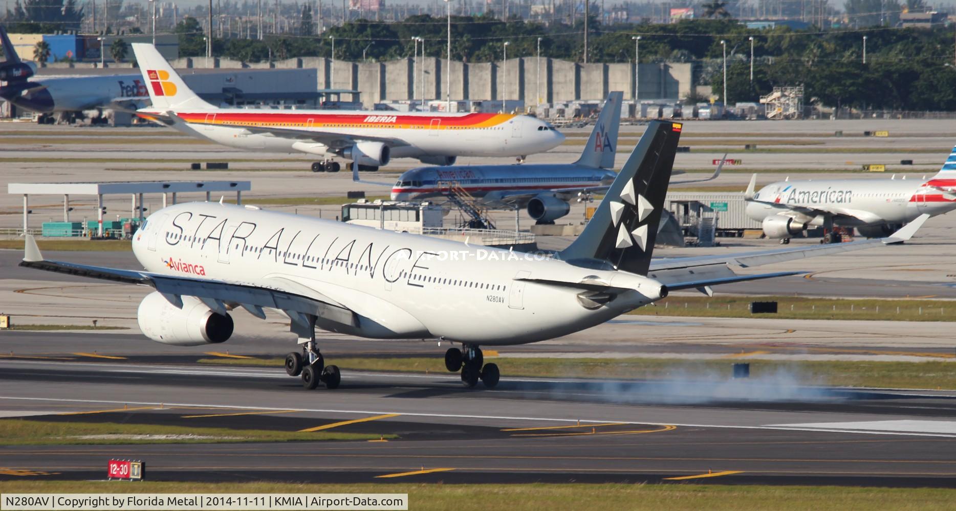 N280AV, 2013 Airbus A330-243 C/N 1400, MIA 2014
