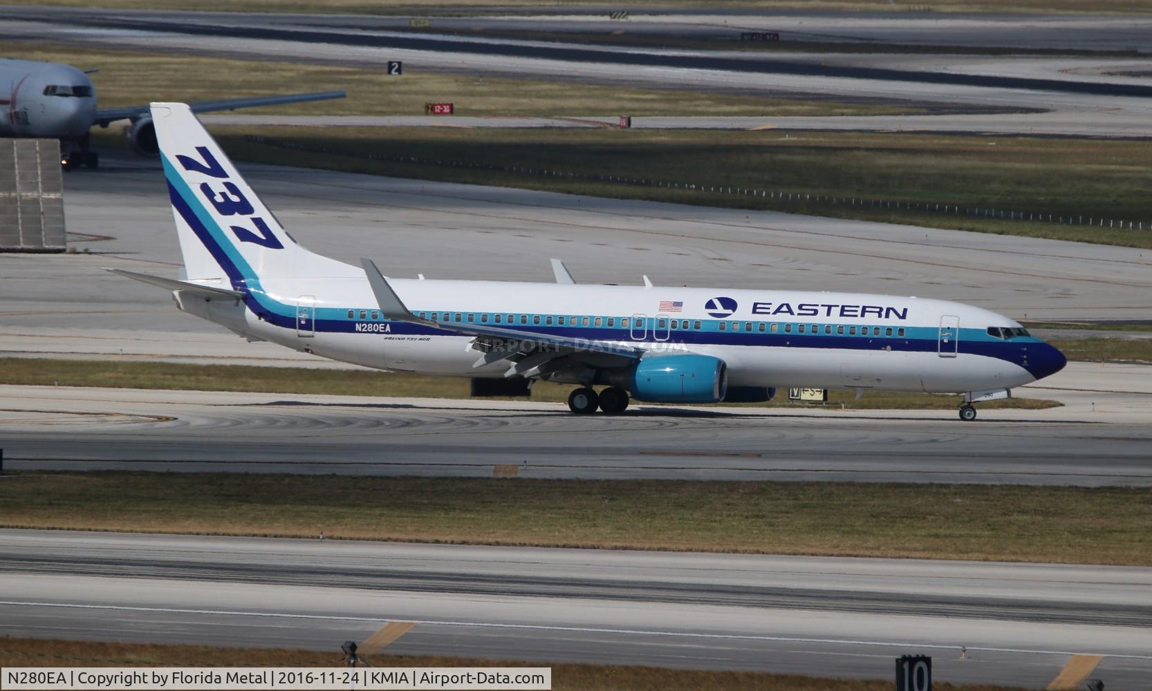 N280EA, 2007 Boeing 737-85P C/N 33982, MIA 2016