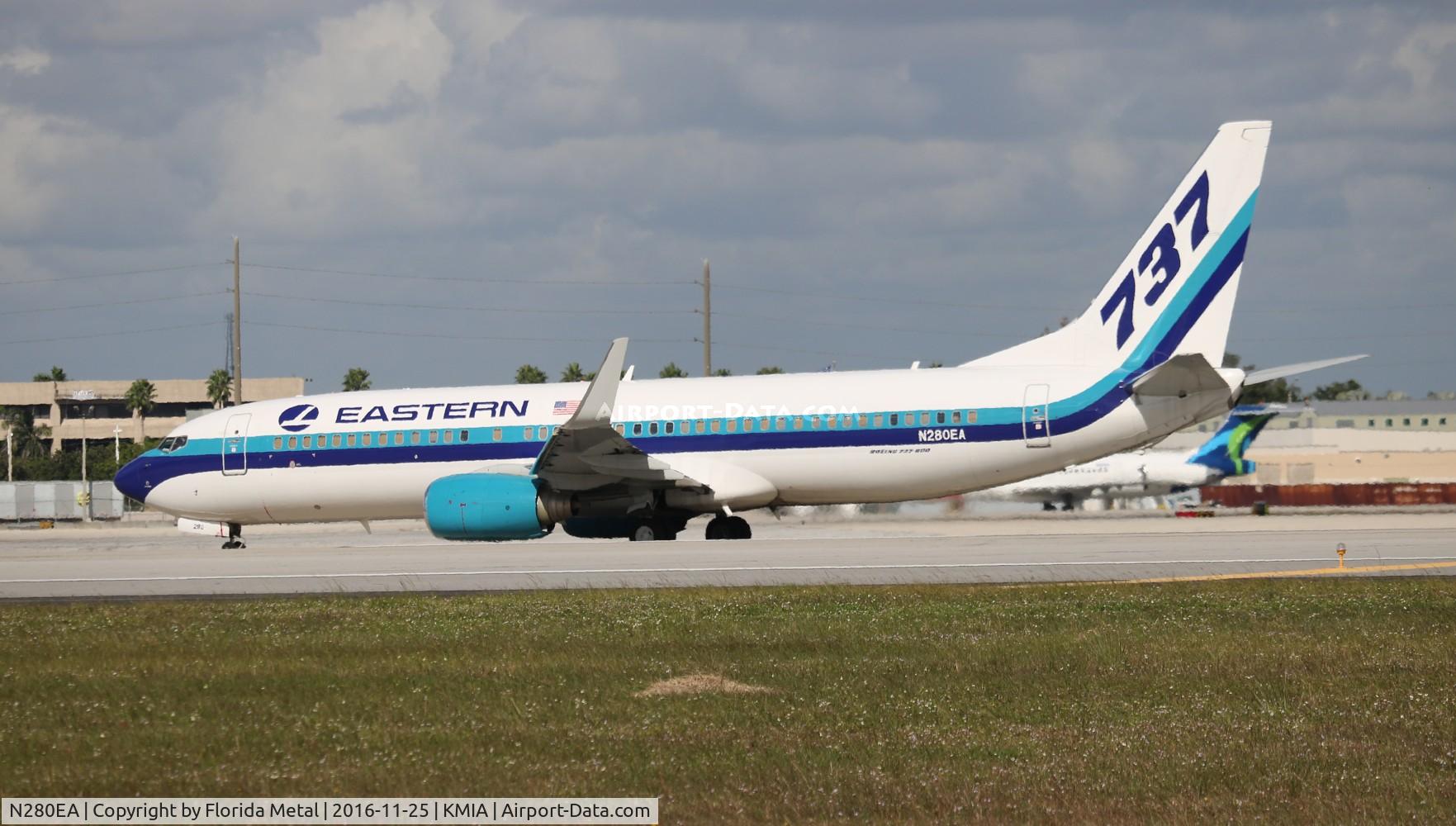 N280EA, 2007 Boeing 737-85P C/N 33982, MIA 2016