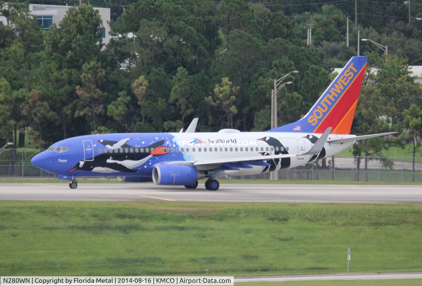 N280WN, 2007 Boeing 737-7H4 C/N 32533, MCO 2014