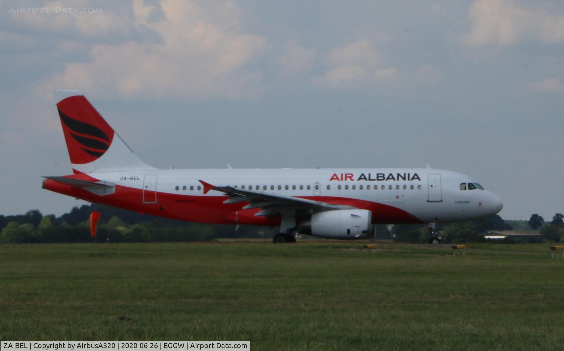 ZA-BEL, 2007 Airbus A319-132 C/N 3142, Departing Luton