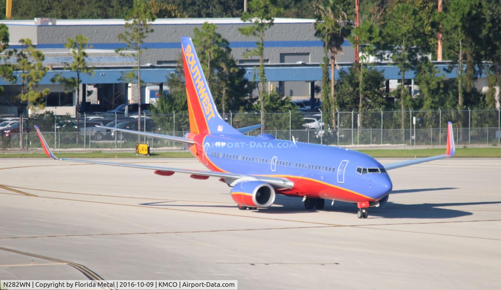 N282WN, 2007 Boeing 737-7H4 C/N 32534, MCO 2016