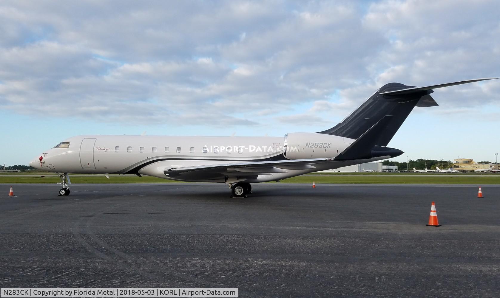 N283CK, 2011 Bombardier BD-700-1A11 Global 5000 C/N 9468, ORL 2018