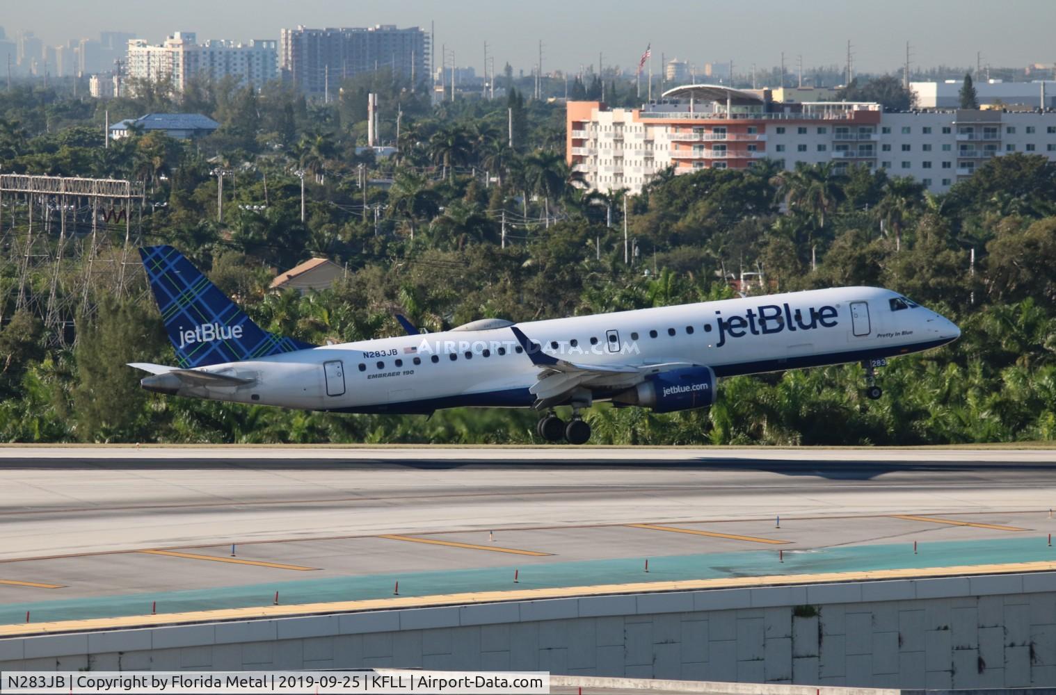 N283JB, 2007 Embraer 190AR (ERJ-190-100IGW) C/N 19000125, FLL 2019