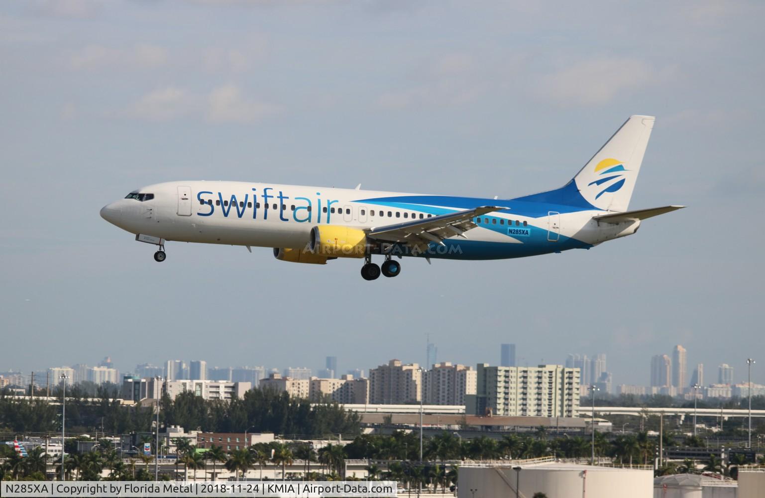 N285XA, 1993 Boeing 737-4Q8 C/N 26285, MIA 2018