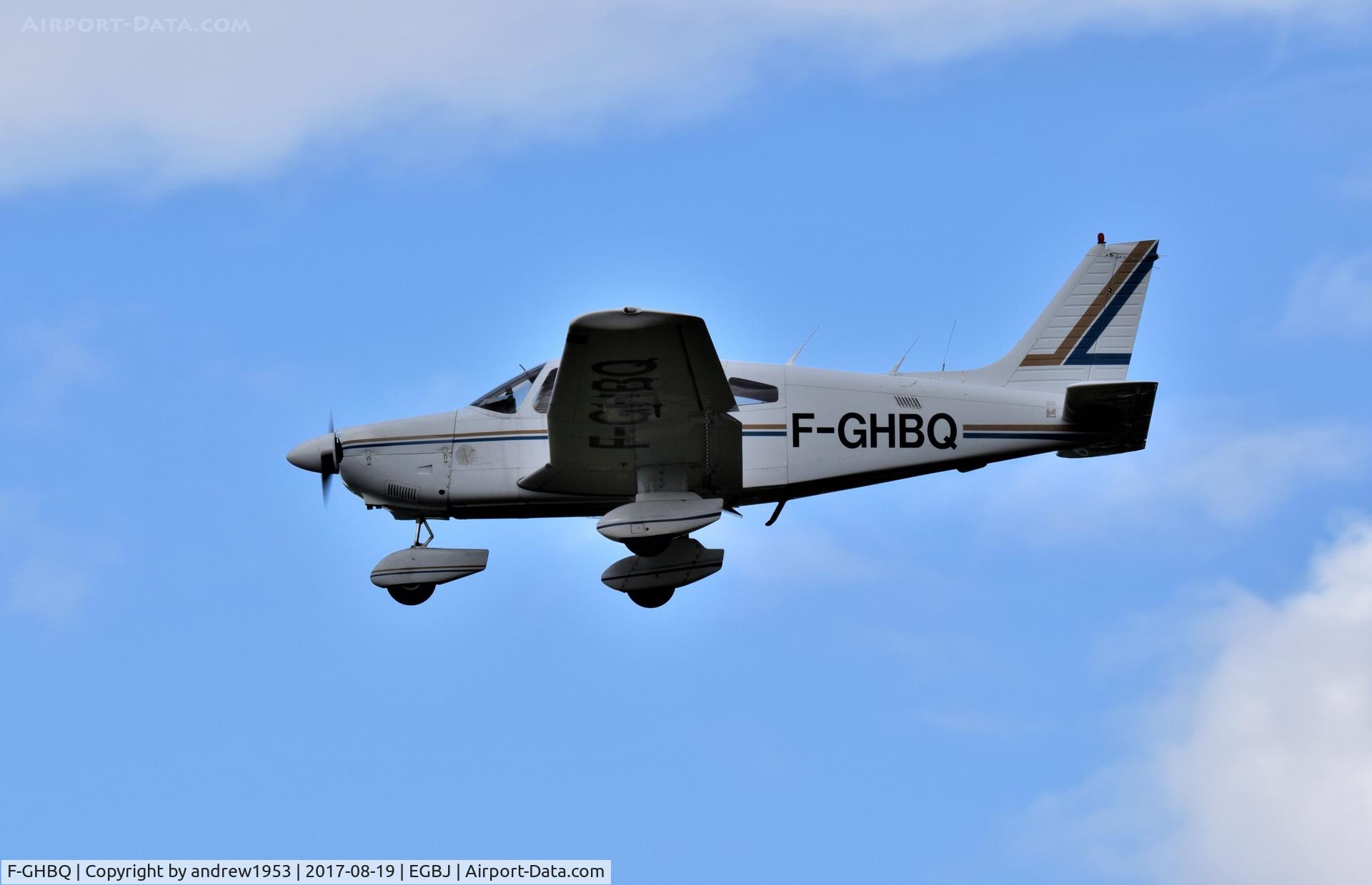 F-GHBQ, Piper PA-28-181 Archer C/N 28-8290018, F-GHBQ landing at Gloucestershire Airport.