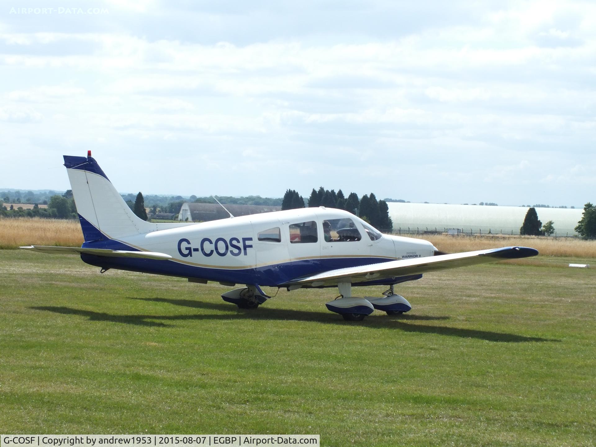 G-COSF, 1978 Piper PA-28-161 Cherokee Warrior II C/N 28-7716215, G-COSF at Cotswold Airport.