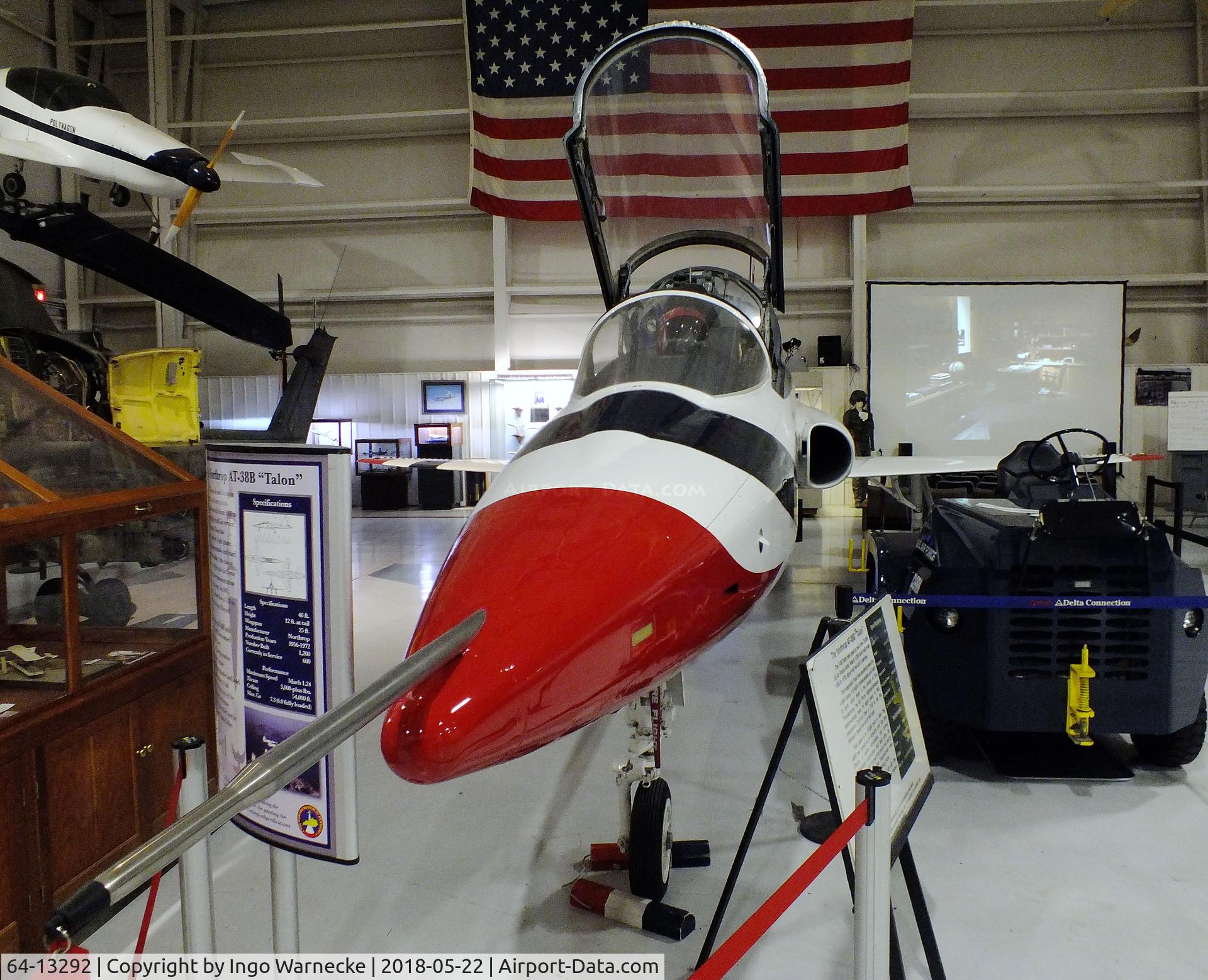 64-13292, 1964 Northrop AT-38B Talon C/N N.5721, Northrop AT-38B Talon at the Aviation Museum of Kentucky, Lexington KY