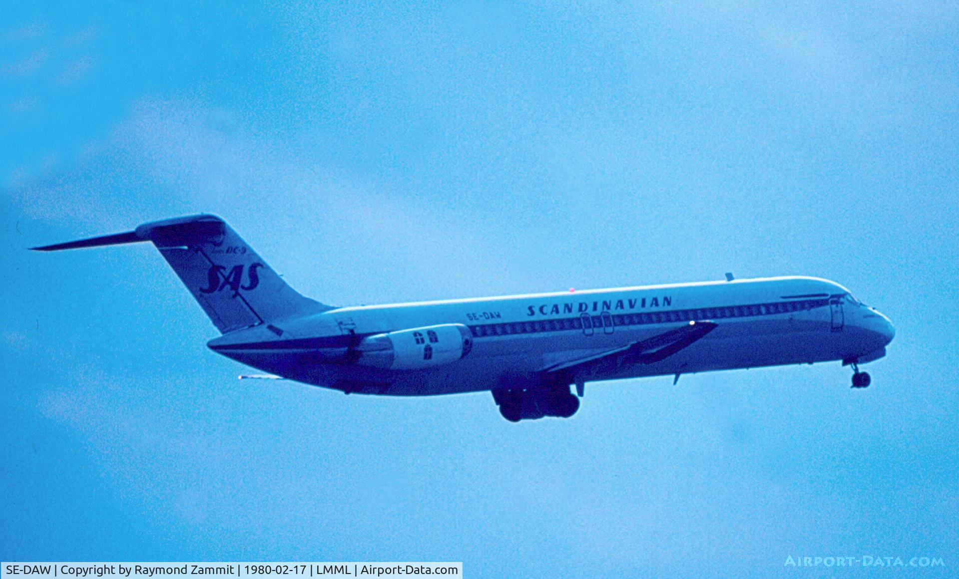 SE-DAW, 1974 Douglas DC-9-41 C/N 47629, DC9 SE-DAW SAS