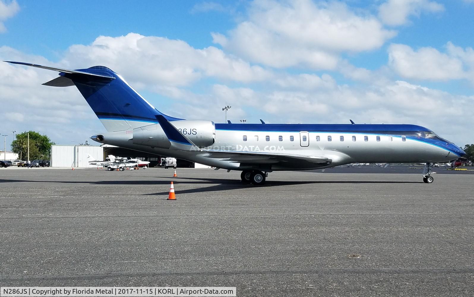 N286JS, 2012 Bombardier BD-700 1A11 Global 5000 C/N 9492, ORL 2017
