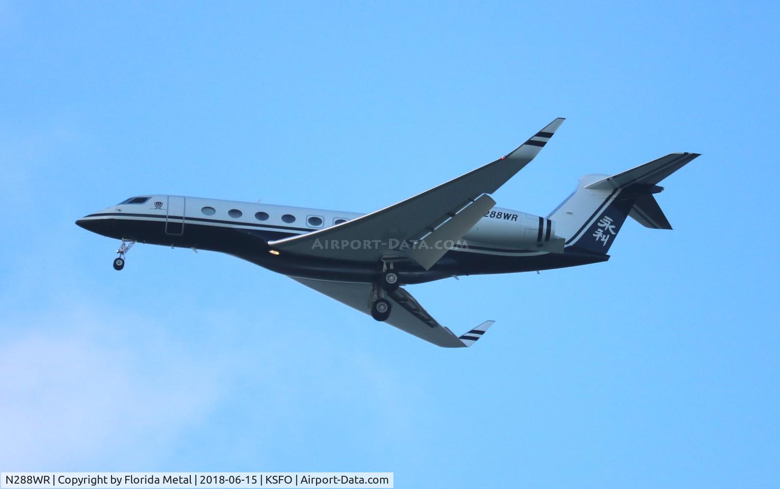 N288WR, 2011 Gulfstream Aerospace G650 (G-VI) C/N 6007, SFO 2018