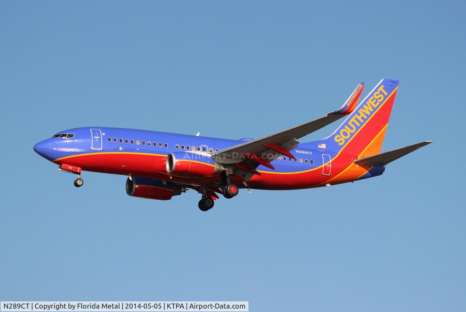 N289CT, 2007 Boeing 737-7H4 C/N 36633, TPA 2014
