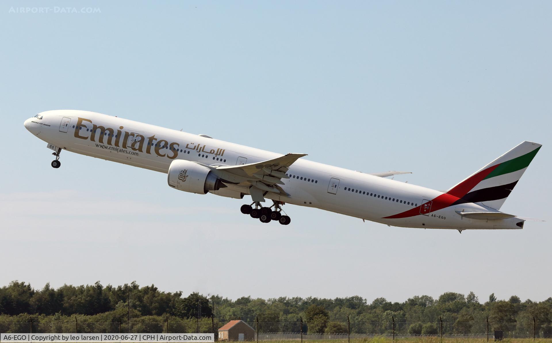 A6-EGO, 2012 Boeing 777-31H/ER C/N 35598, Copenhagen 27.6.2020