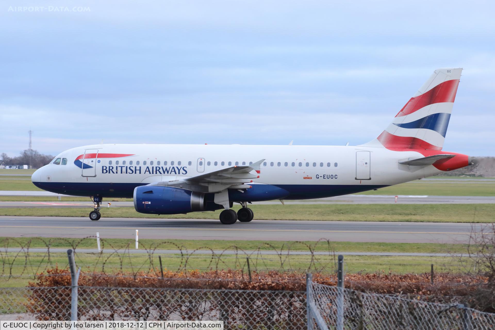 G-EUOC, 2001 Airbus A319-131 C/N 1537, Copenhagen 12.12.2018