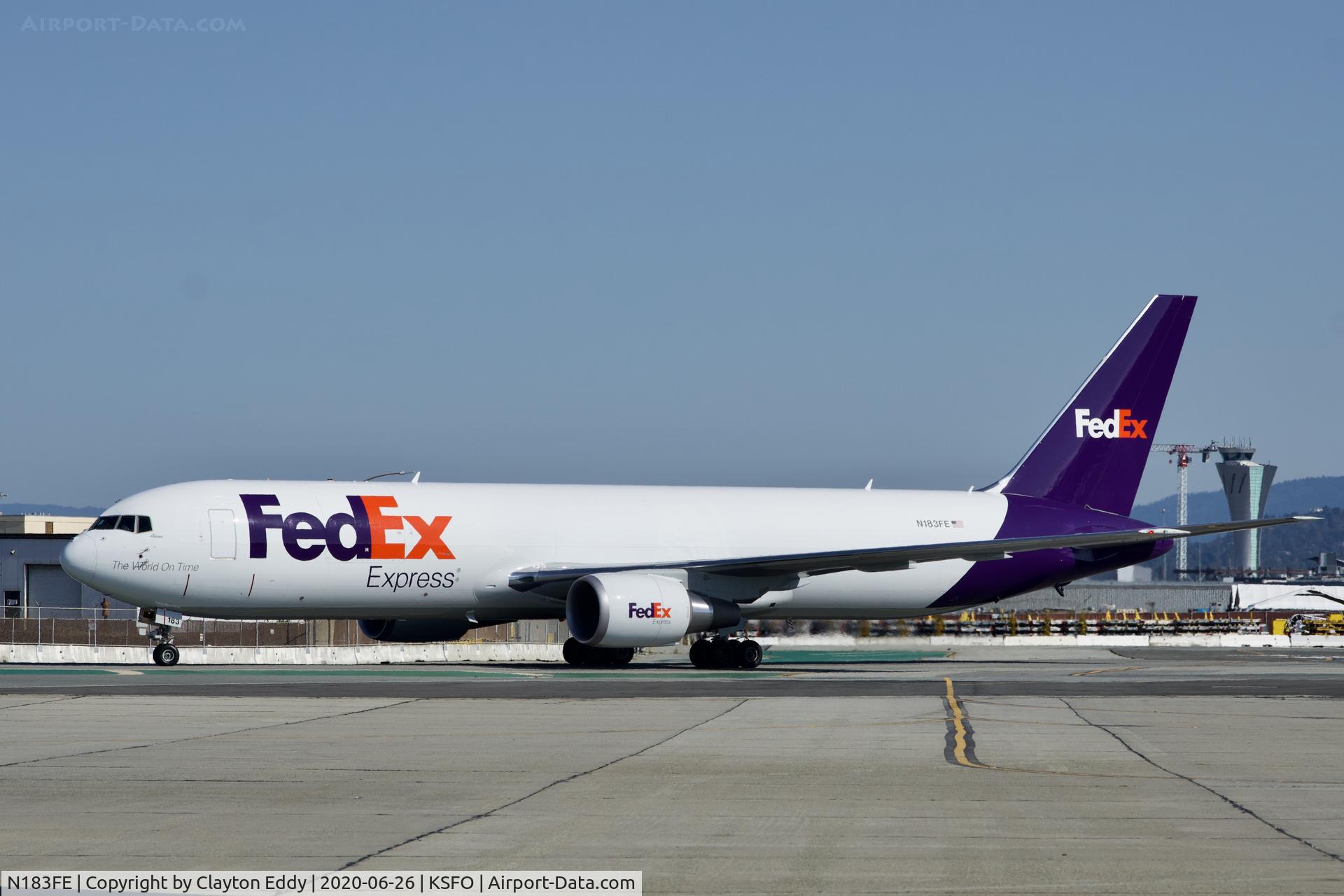 N183FE, 2020 Boeing 767-300F C/N 63114, SFO 2020.