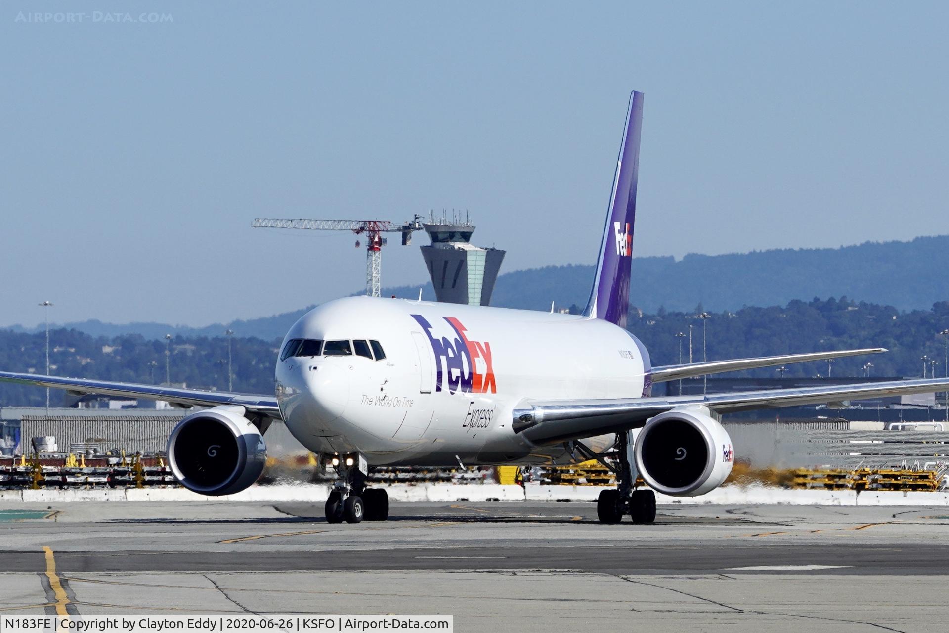 N183FE, 2020 Boeing 767-300F C/N 63114, SFO 2020.