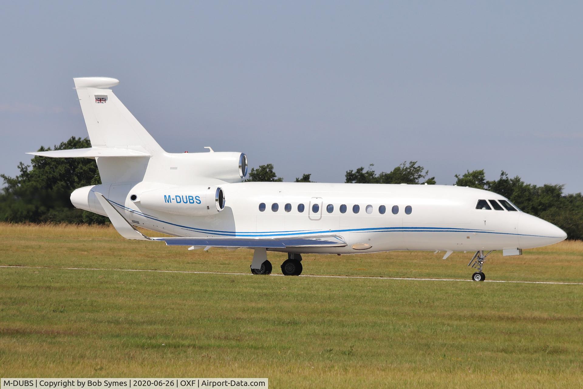 M-DUBS, 2011 Dassault Falcon 900LX C/N 256, New Falcon 900LX departing Oxford