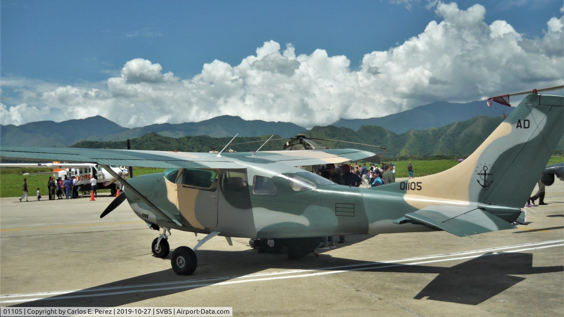 01105, Cessna U206G Stationair Stationair C/N Not found 01105, Cessna U206G Stationair (01105), of the Naval Aviation Command exhibited at the Expo Aereo Venezuela 2019 at the Mariscal Sucre Air Base (SVBS) in Maracay - Venezuela