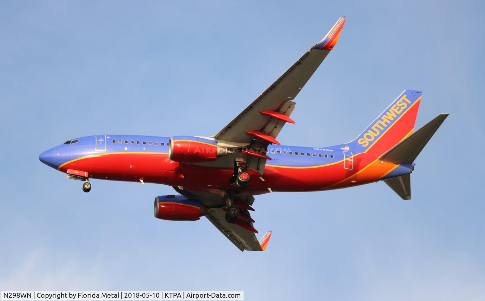 N298WN, 2007 Boeing 737-7H4 C/N 32543, TPA 2018