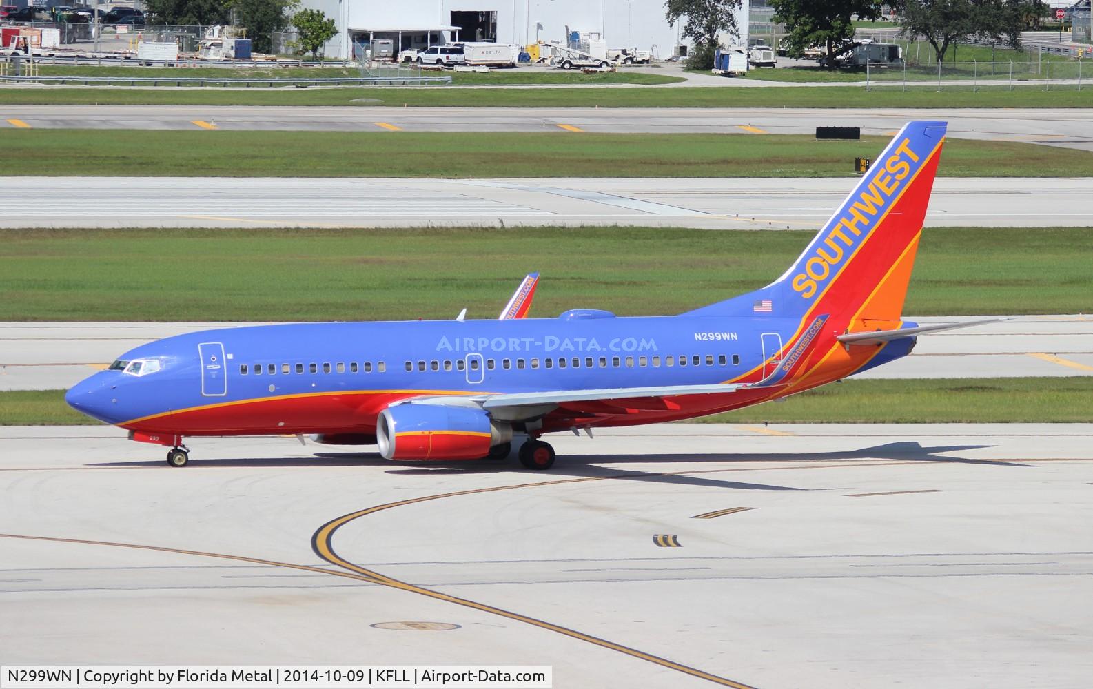 N299WN, 2007 Boeing 737-7H4 C/N 36614, FLL 2014