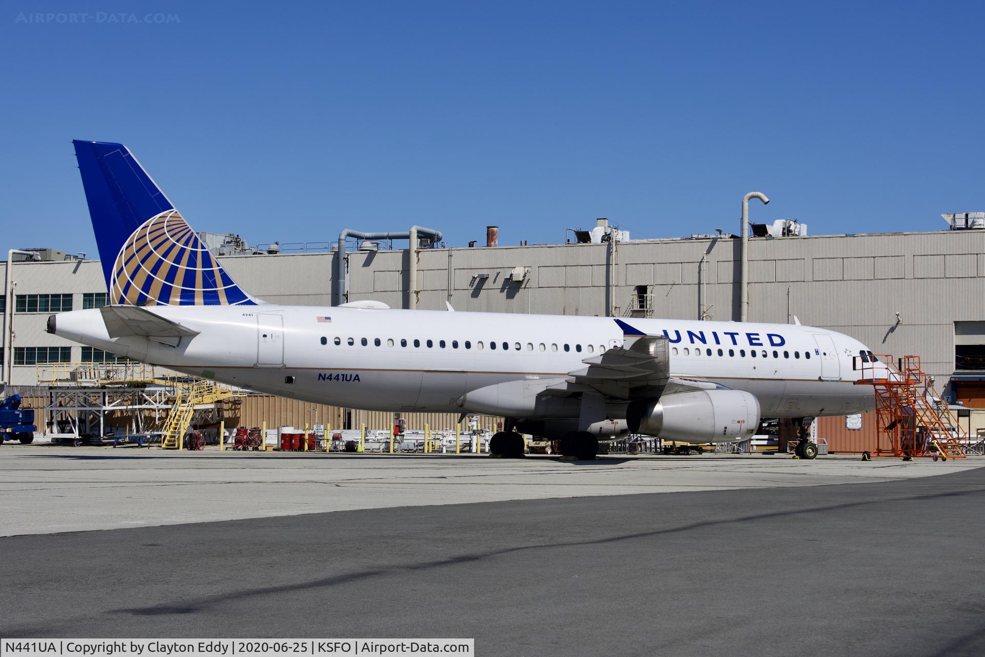 N441UA, 1997 Airbus A320-232 C/N 751, 1997 Airbus 320 SFO 2020.