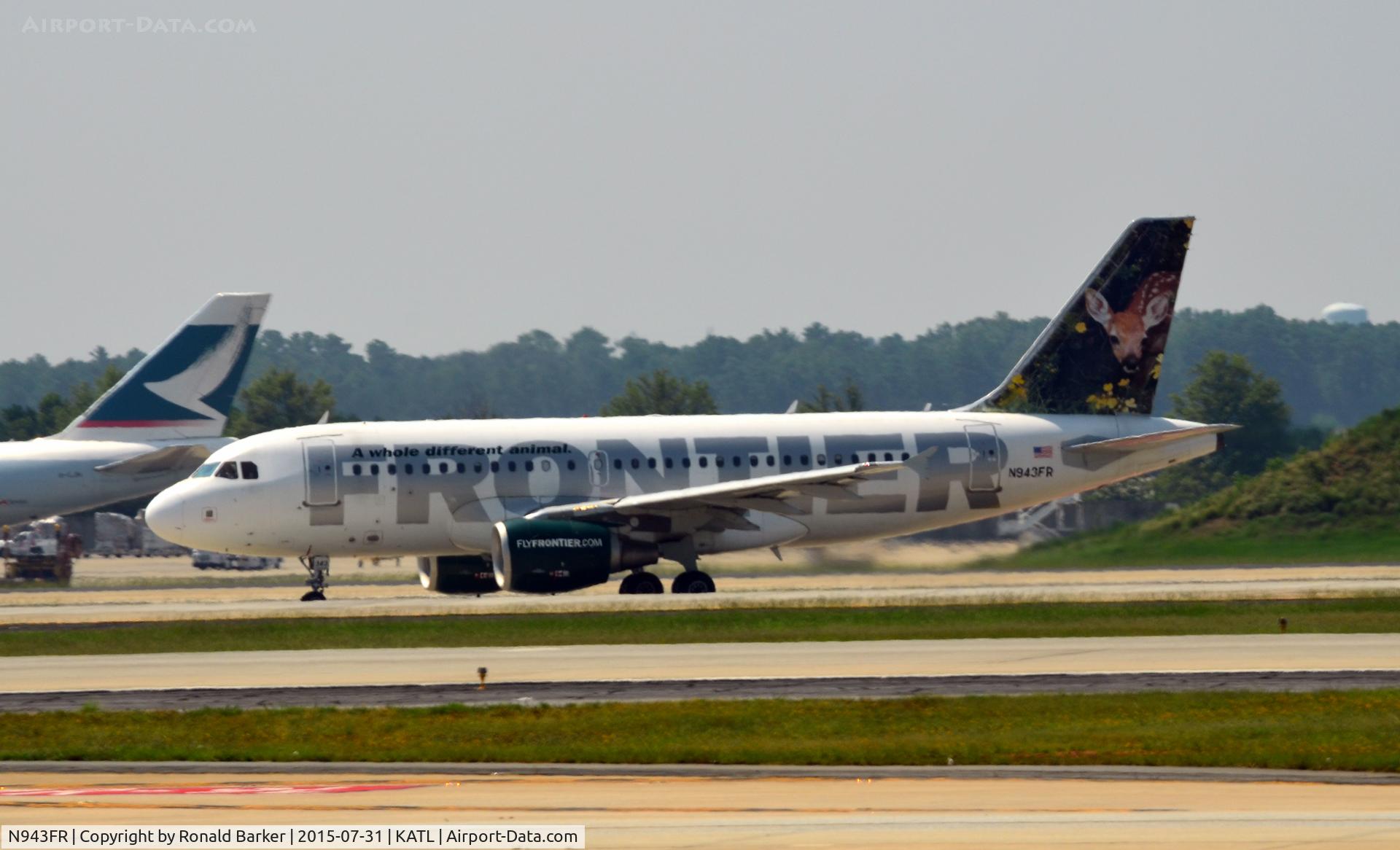 N943FR, 2005 Airbus A319-112 C/N 2518, Taxi Atlanta