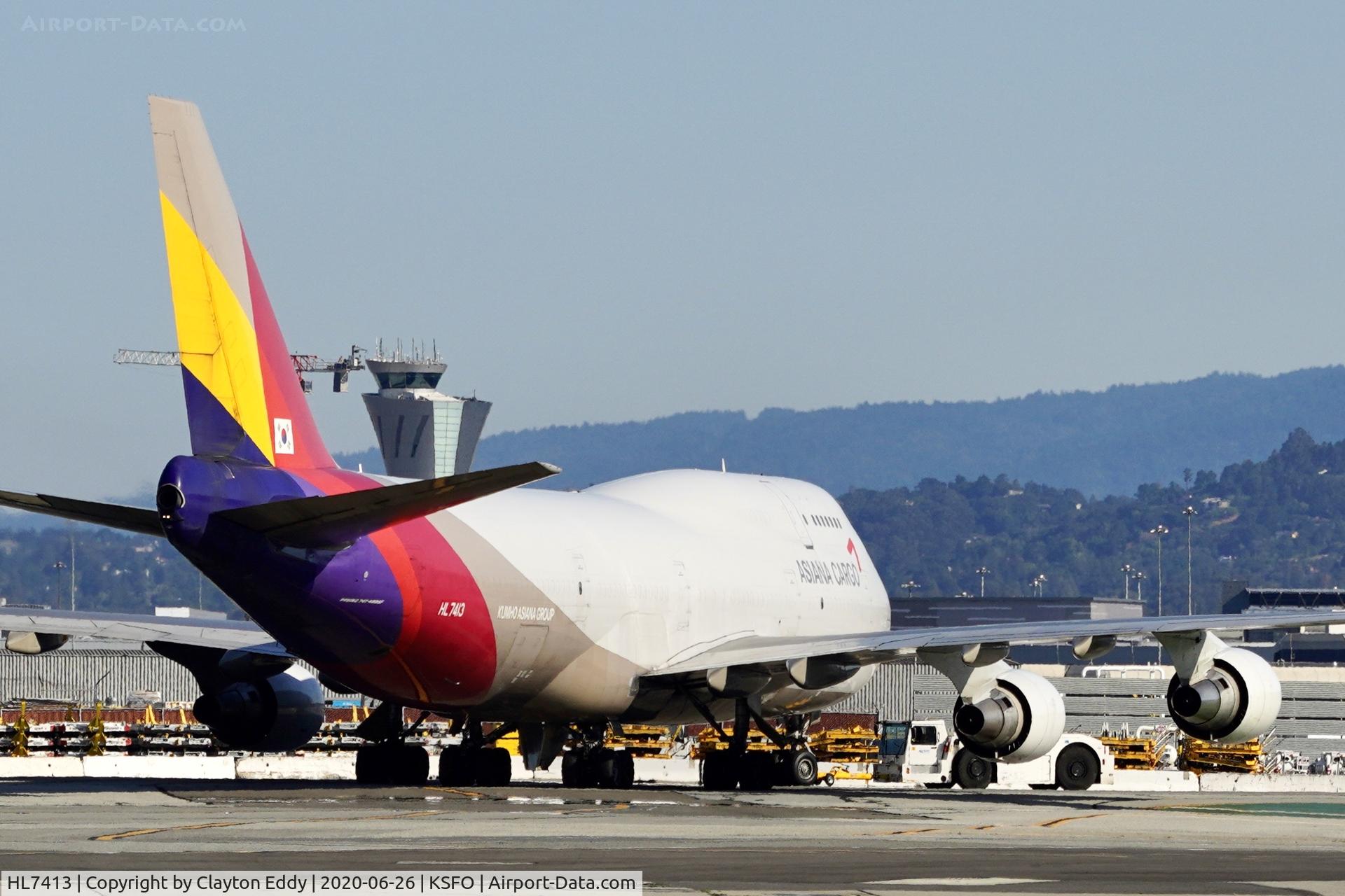 HL7413, 1991 Boeing 747-48ESF C/N 25405, 1991 Boeing 747 SFO 2020.