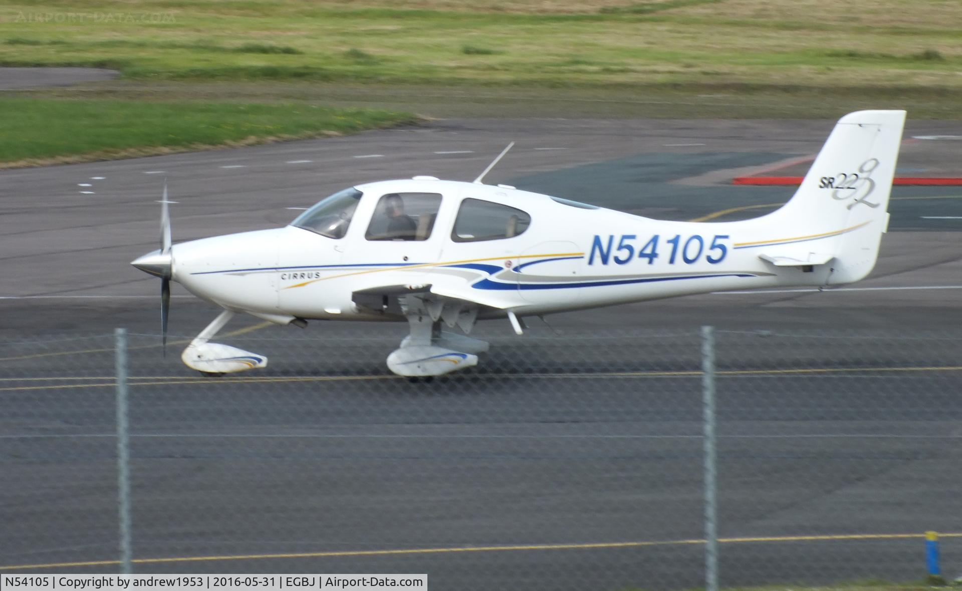 N54105, 2004 Cirrus SR22 G2 C/N 1139, N54105 at Gloucestershire Airport.