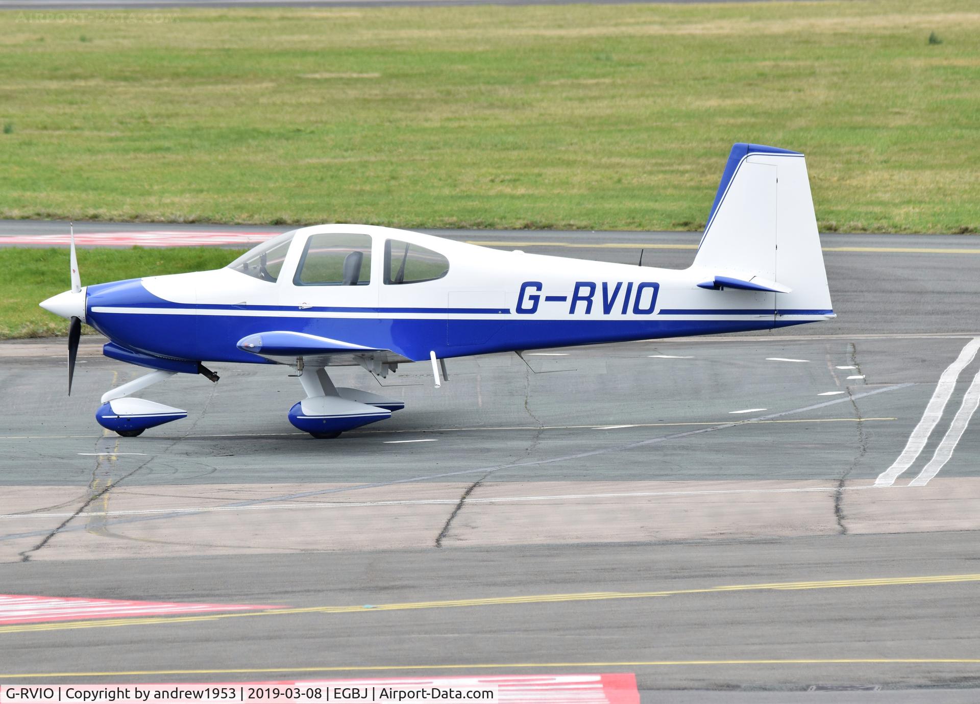G-RVIO, 2006 Vans RV-10 C/N PFA 339-14547, G-RVIO at Gloucestershire Airport.