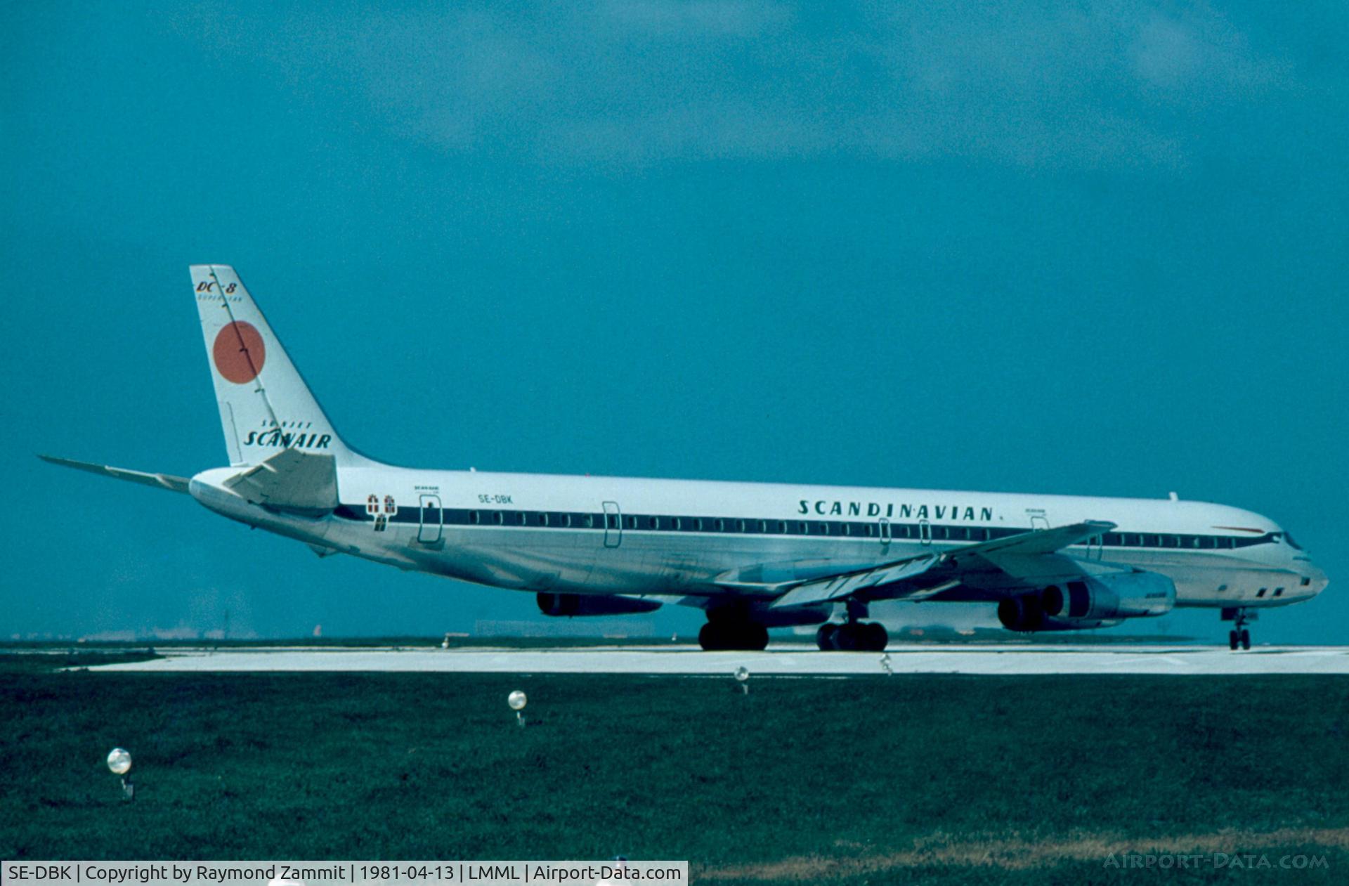 SE-DBK, 1970 Douglas DC-8-63 C/N 46136, DC-8 SE-DBK Scanair