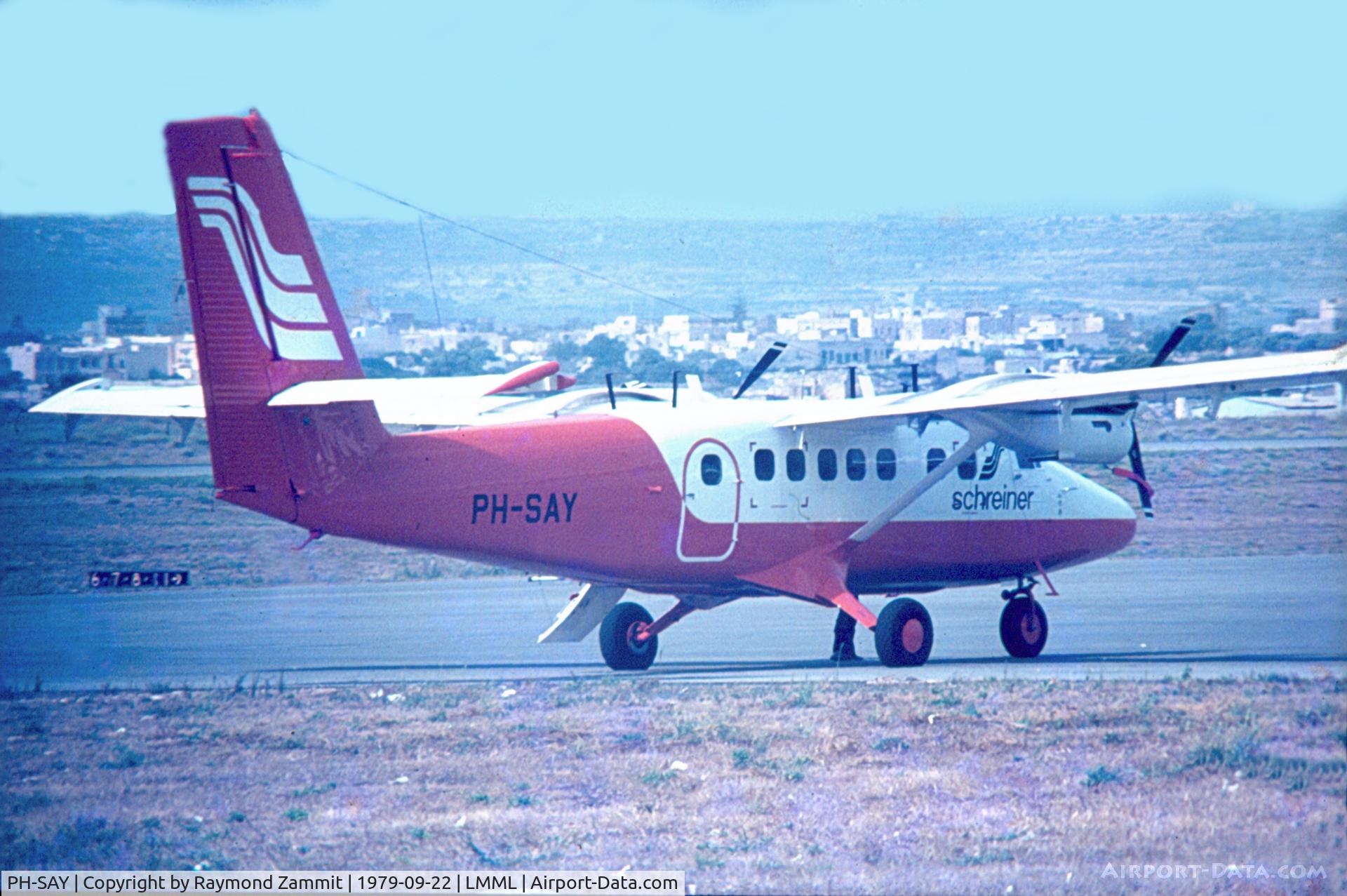 PH-SAY, 1979 De Havilland Canada DHC-6-300 Twin Otter C/N 626, DeHavillan Canada DHC-6 Twin Otter PH-SAY Schreiner Air