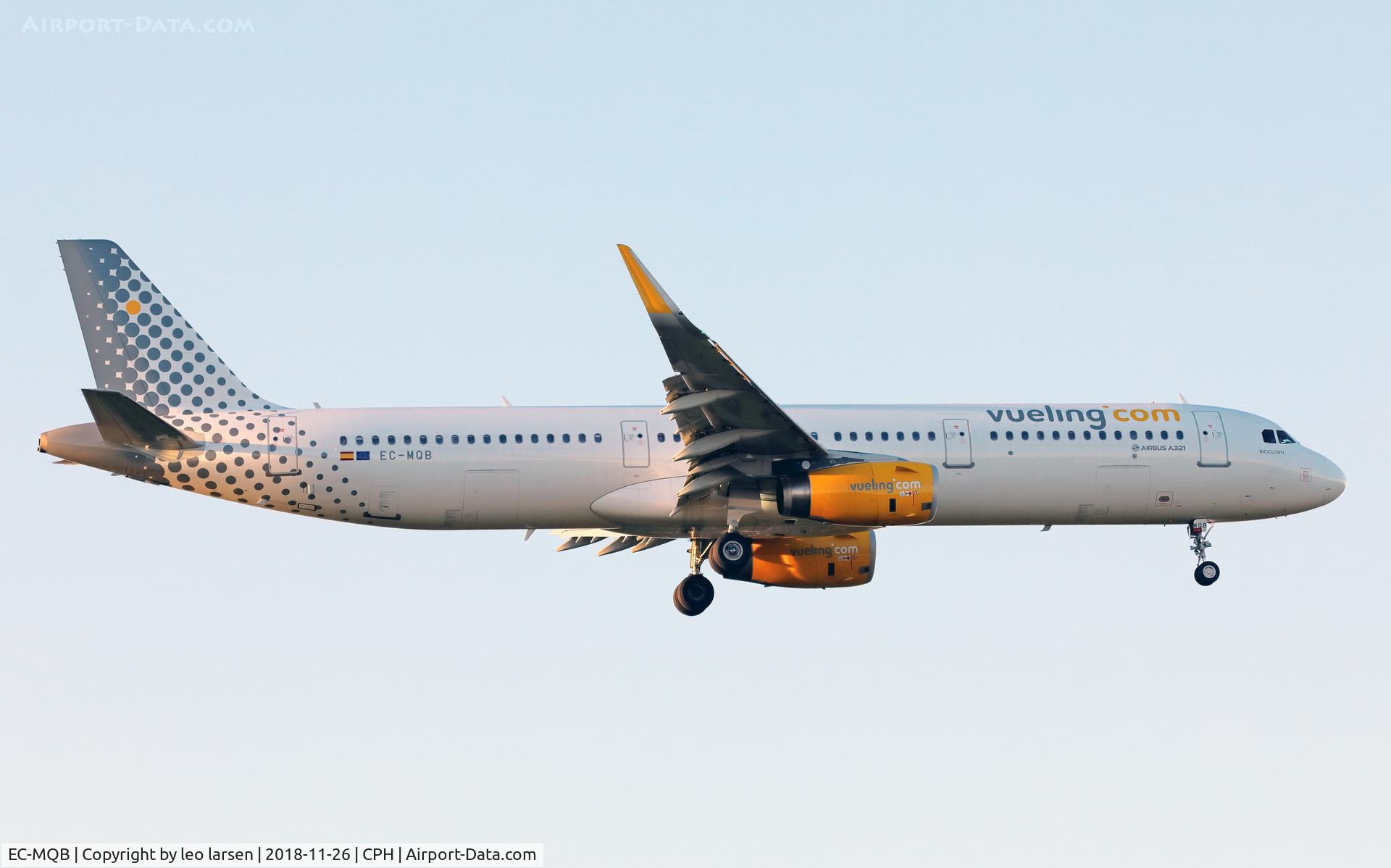 EC-MQB, 2017 Airbus A321-231 C/N 7599, Copenhagen 26.11.2018