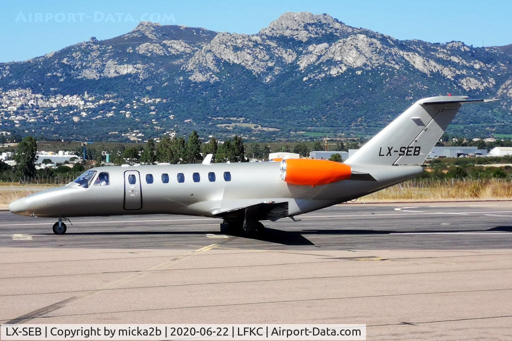 LX-SEB, 2008 Cessna 525B CitationJet CJ3 C/N 525B-0230, Parked