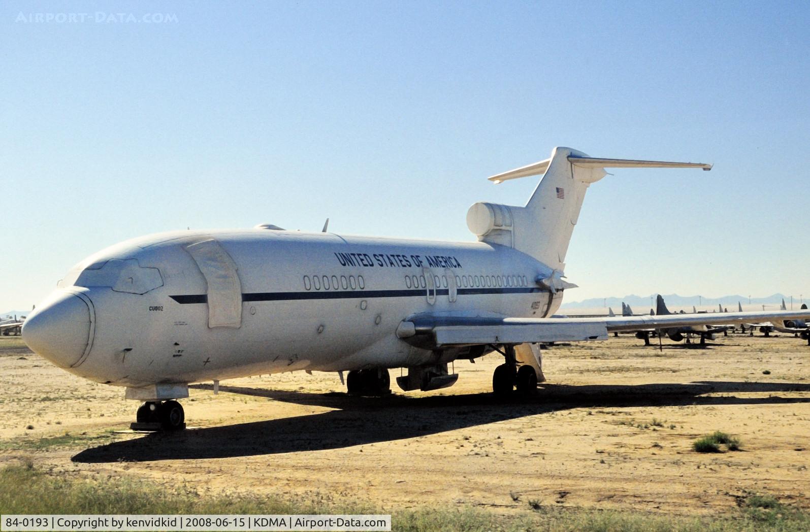 84-0193, 1964 Boeing 727-030 C/N 18362, At Davis Monthan from an air-conditioned bus, circa 1996.