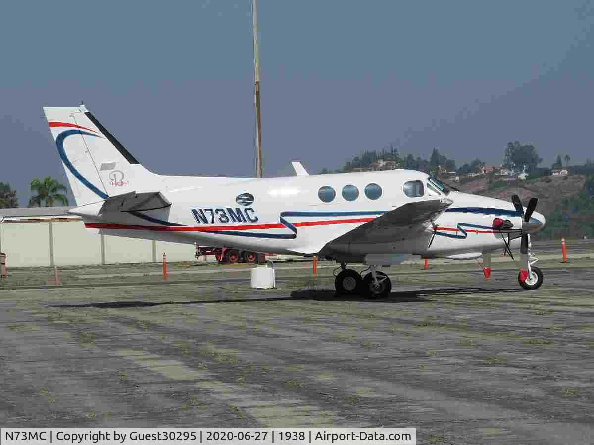 N73MC, 1973 Beech C90 King Air C/N LJ-600, Parked