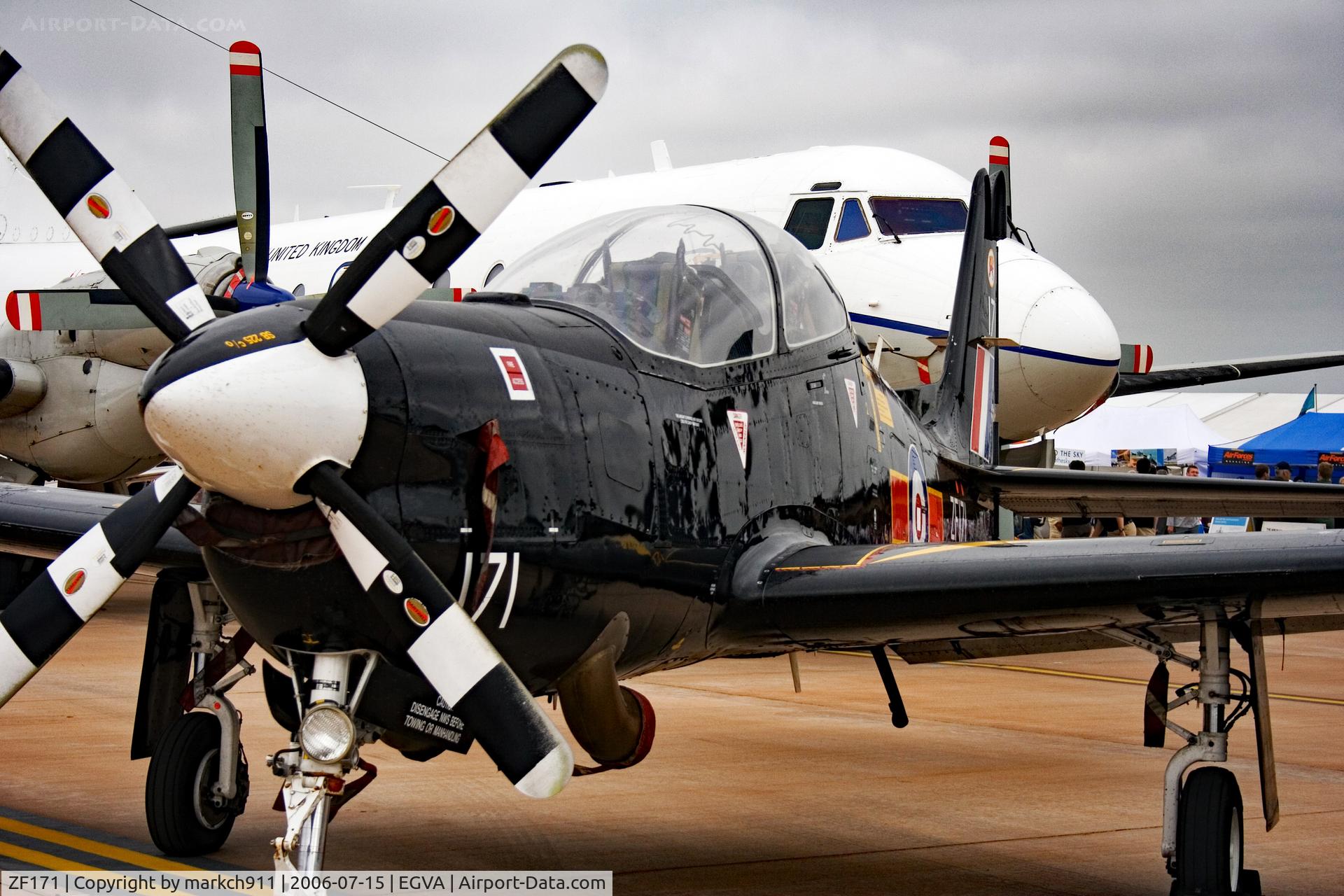 ZF171, 1989 Short S-312 Tucano T1 C/N S023/T23, static display