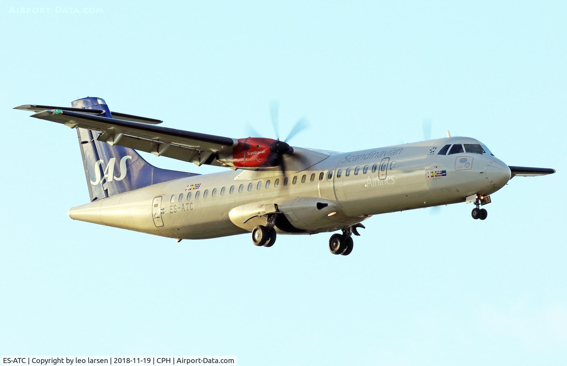ES-ATC, 2014 ATR 72-212A C/N 1164, Copenhagen 19.11.2018