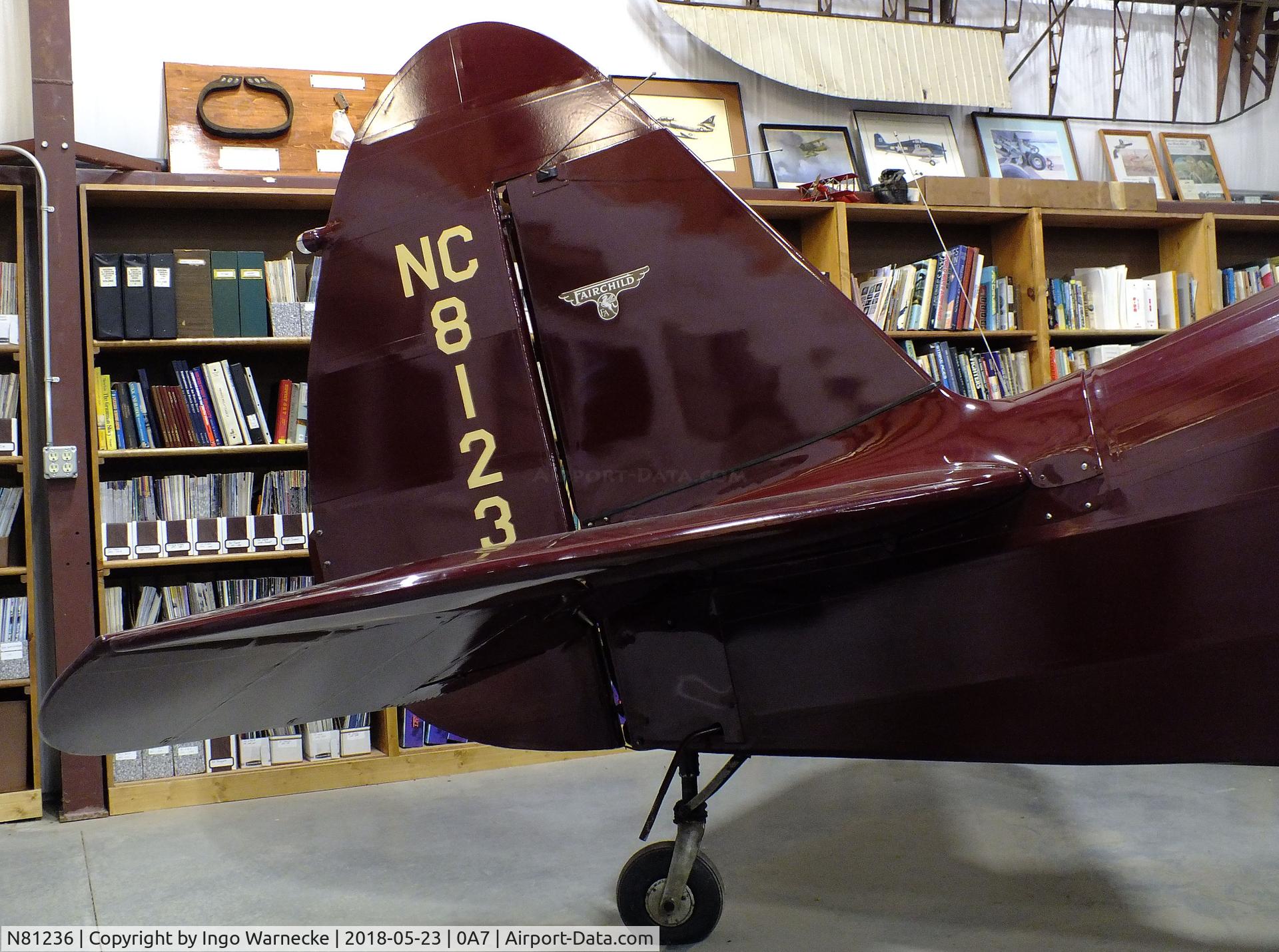 N81236, 1946 Fairchild 24R-46 C/N R46137, Fairchild 24R-46 at the Western North Carolina Air Museum, Hendersonville NC