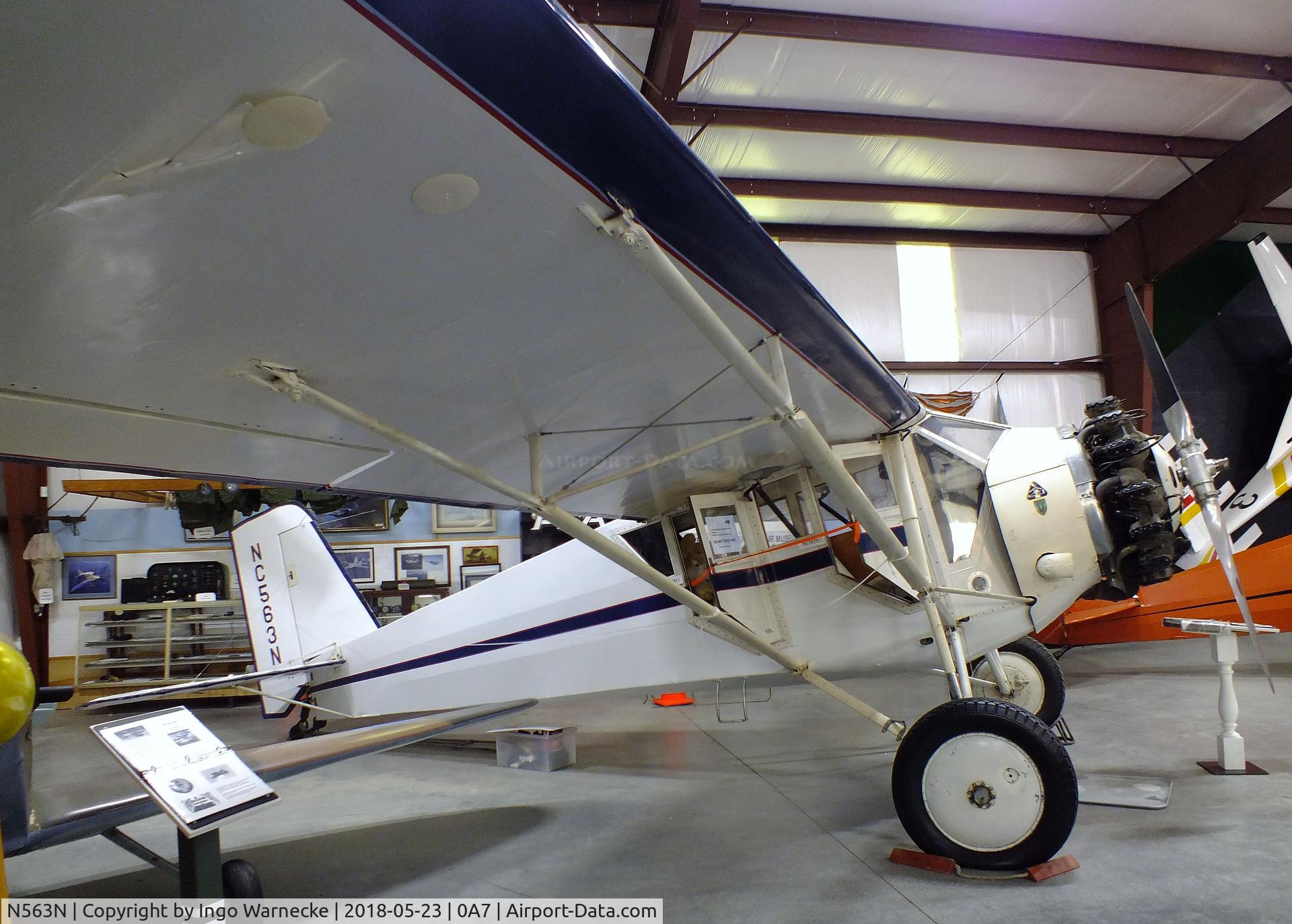 N563N, 1930 Curtiss-Robertson 4C-1A C/N 712, Curtiss-Robertson Robin 4C-1A at the Western North Carolina Air Museum, Hendersonville NC
