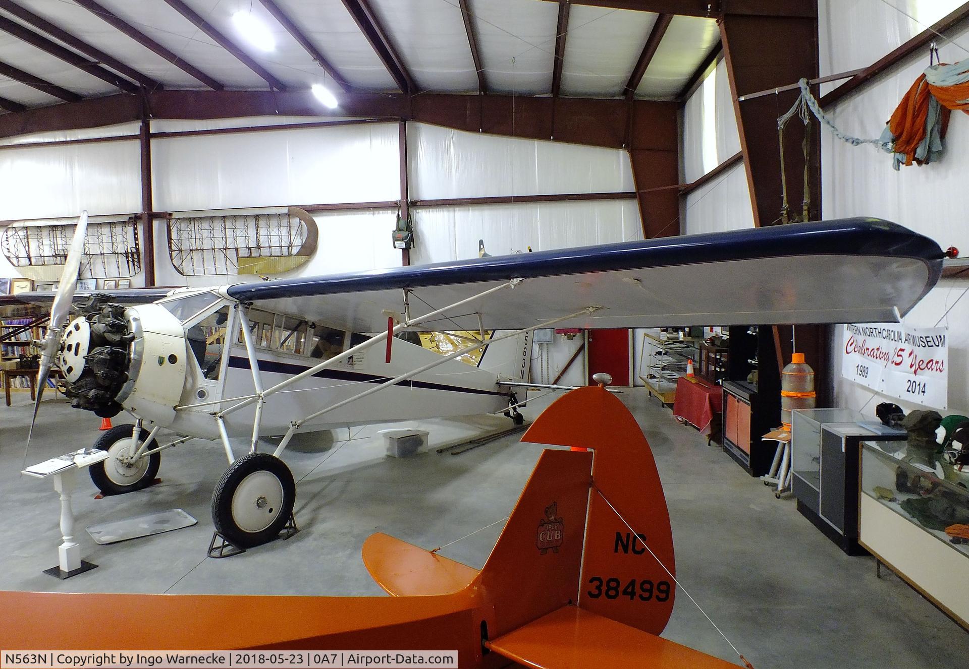 N563N, 1930 Curtiss-Robertson 4C-1A C/N 712, Curtiss-Robertson Robin 4C-1A at the Western North Carolina Air Museum, Hendersonville NC