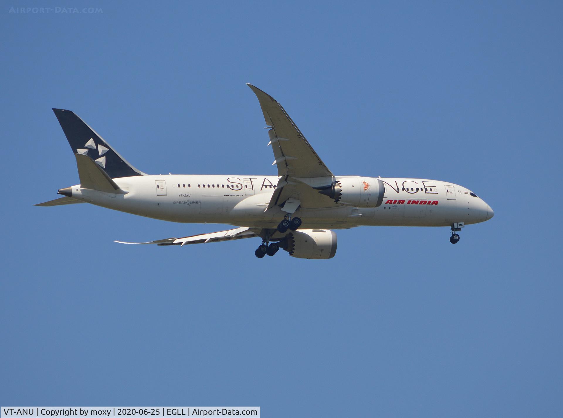 VT-ANU, 2014 Boeing 787-8 Dreamliner Dreamliner C/N 36292, Boeing 787-8 Dreamliner on finals to 9R London Heathrow.