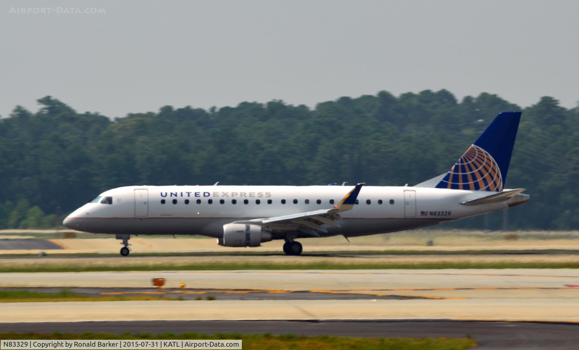 N83329, 2015 Embraer 175LR (ERJ-170-200LR) C/N 17000487, Landing Atlanta