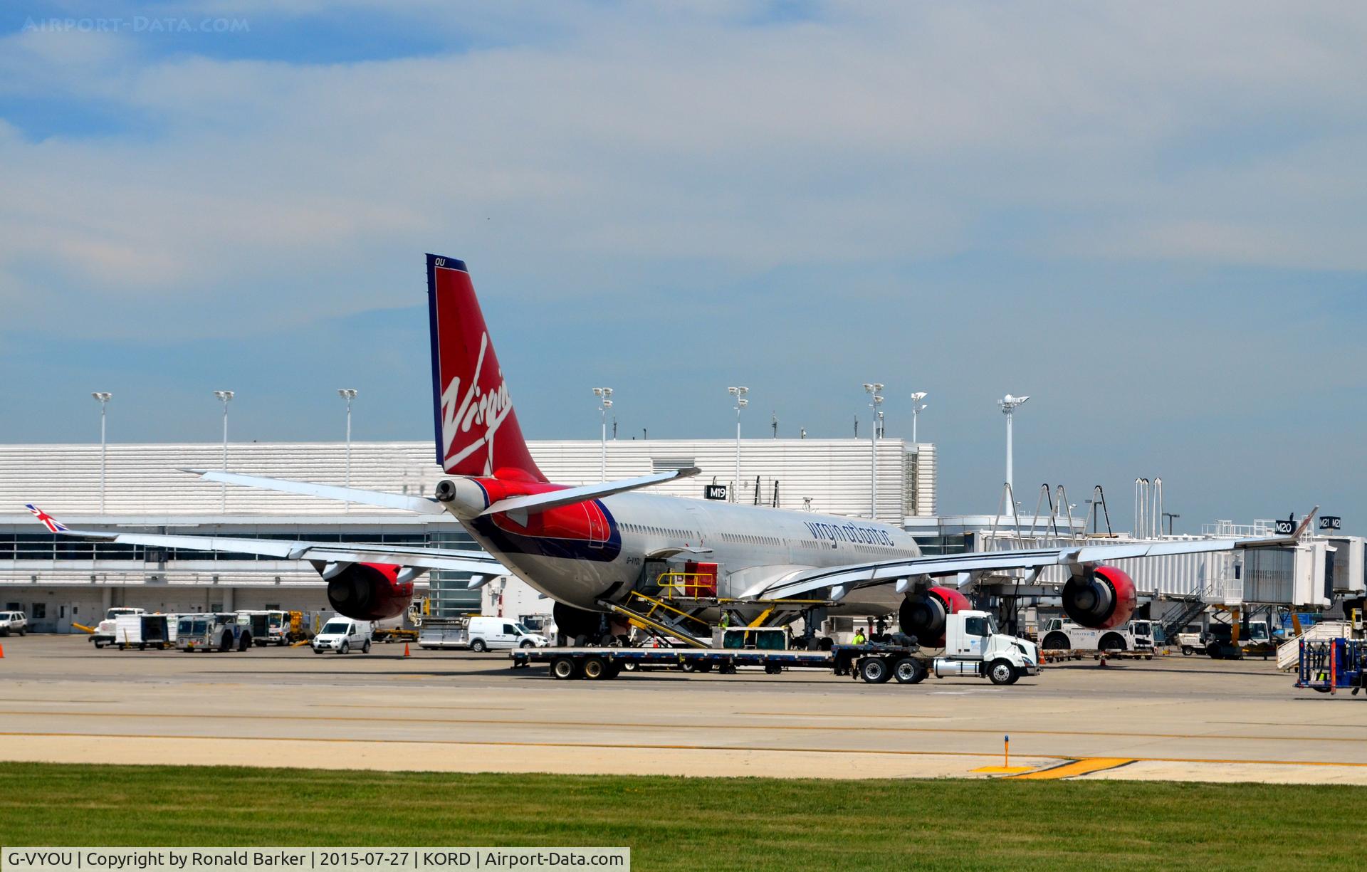 G-VYOU, 2006 Airbus A340-642 C/N 765, At the gate O'Hare   Emmeline Heaney