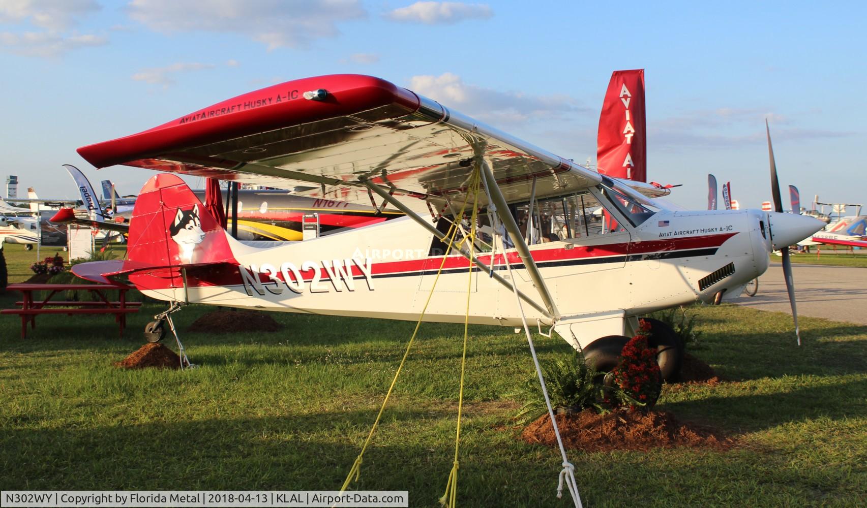 N302WY, 2018 Aviat A-1C-180 Husky C/N 3302, SNF 2018