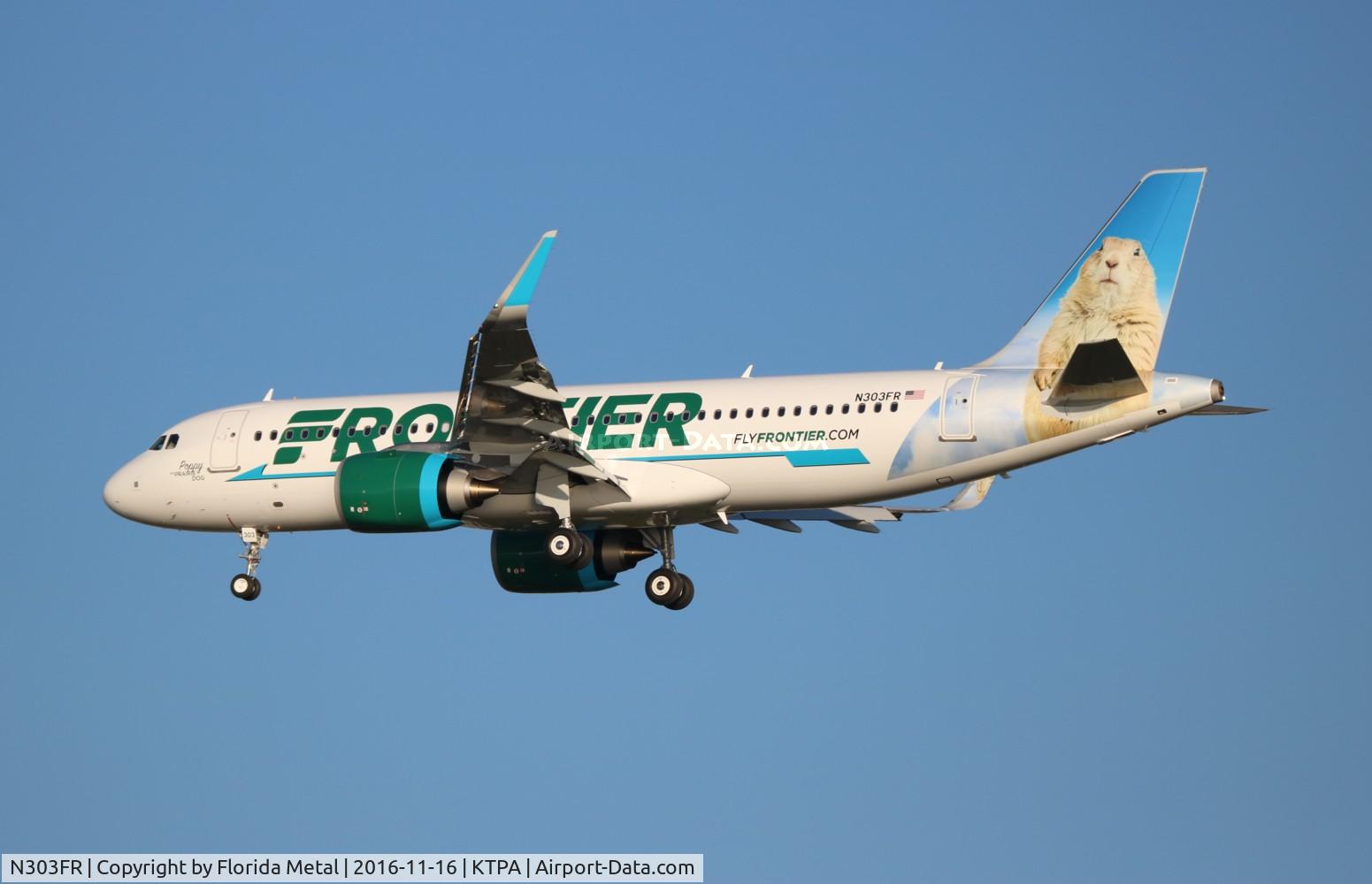 N303FR, 2016 Airbus A320-251N C/N 7249, TPA 2016